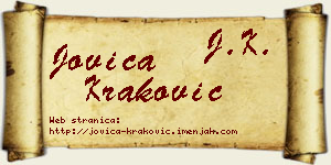 Jovica Kraković vizit kartica